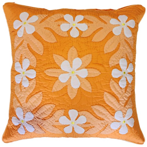 Pillow Cover 18x18-Plumeria Lei 05