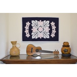 20" x 30" Wall Decor -  Monstera leaves & Plumeria Flowers 3