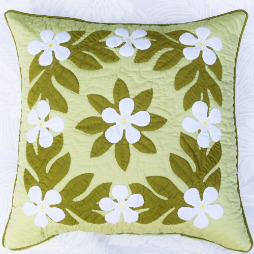 Pillow Cover 18x18-Plumeria Lei 01