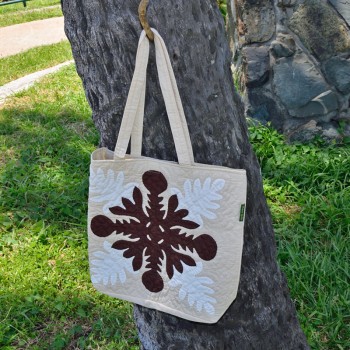 Quilted Tote Bag Breadfruit 2