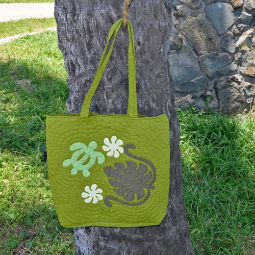 Eco Tote Bag - Sea Turtle - Olive