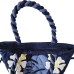 Hili Bag - Hibiscus & Monstera - Navy