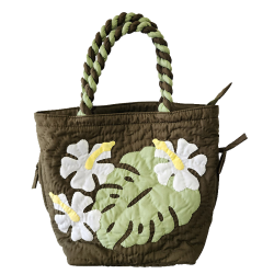 Hili Bag - Hibiscus & Monstera - Brown