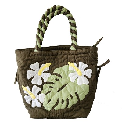 Hili Bag - Hibiscus Flowers with Monstera Leaf 3