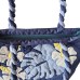 Hili Bag - Hibiscus & Monstera - Blue