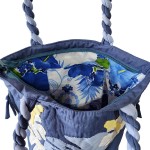 Hili Bag - Hibiscus Flowers with Monstera Leaf 1