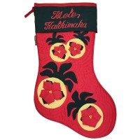 Christmas Stocking - Pineapples & Poinsettias