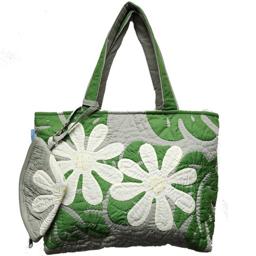 Nui Bag - Tiare Flowers - Sage