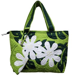 Nui Bag - Tiare Flowers - Lime