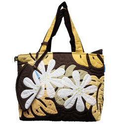 Nui Bag - Tiare Flowers - Brown