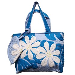 Nui Bag - Tiare Flowers - Blue