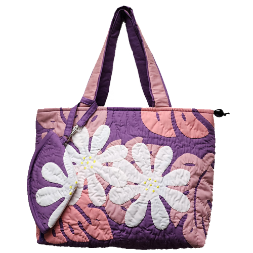 Nui Bag - Tiare Flowers - Lavender