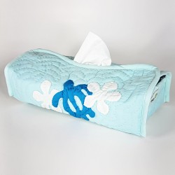 Tissue Box Cover-Sea Turtle - baby blue