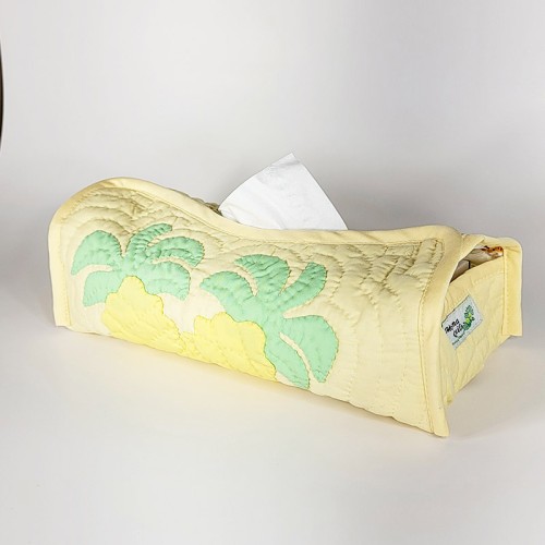 Tissue Box Cover-Pineapples - light yellow