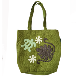 Eco Tote Bag - Sea Turtle - Olive