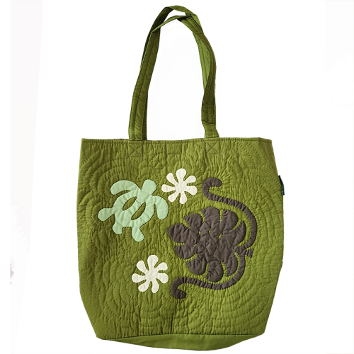 Eco Tote Bag - Sea Turtle - Olive