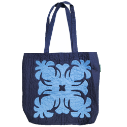 Eco Tote Bag - Pineapples - Navy