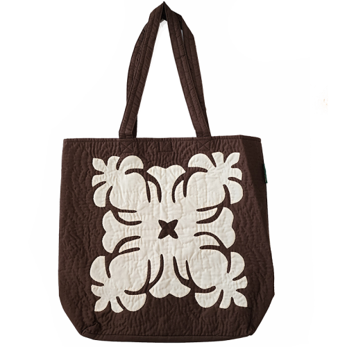 Eco Tote Bag - Pineapples - Brown