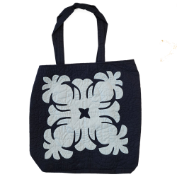 Eco Tote Bag - Pineapples - Navy