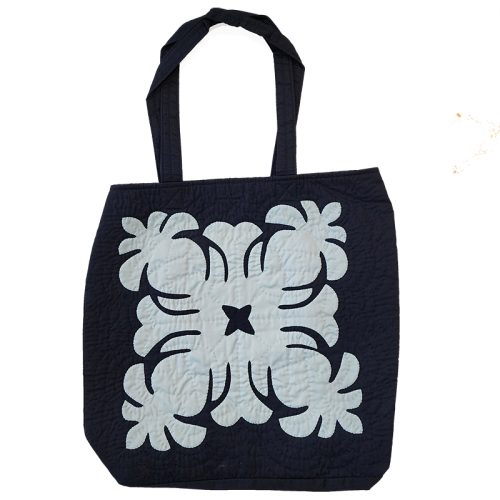 Eco Tote Bag - Pineapples - Royal Blue