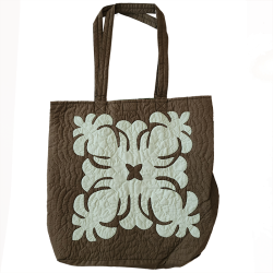 Eco Tote Bag - Pineapples - Army Green