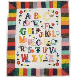 Hawaiian ABC Baby Blanket - Rainbow