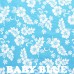 Hawaiian Fabric By The Yard -  Hibiscus Flowers -Royal Blue - Baby Blue - Fuchia - Lime - Mint - Pink - Yellow