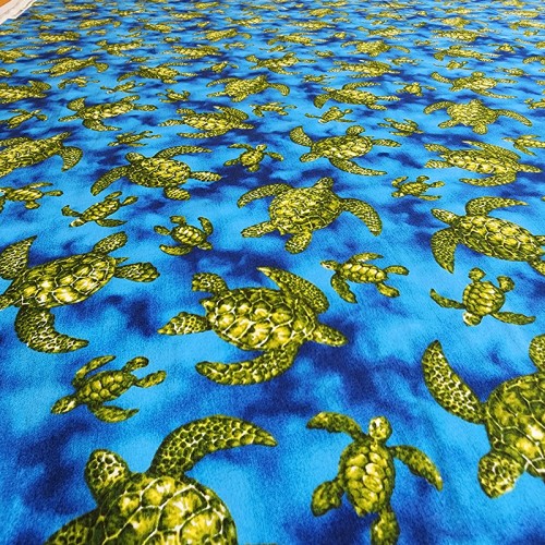 Hawaiian Fabric By The Yard -  Sea Turtles